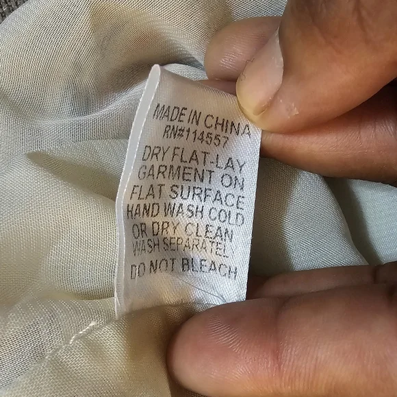 THML Cream Boho Linen Casual Embroidered Boho Cottage Tunic Dress Size XL - Picture 9 of 9